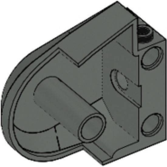 Animal, Body Part Dinosaur Middle Quarter with Pin Holes