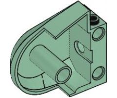 Animal, Body Part Dinosaur Middle Quarter with Pin Holes