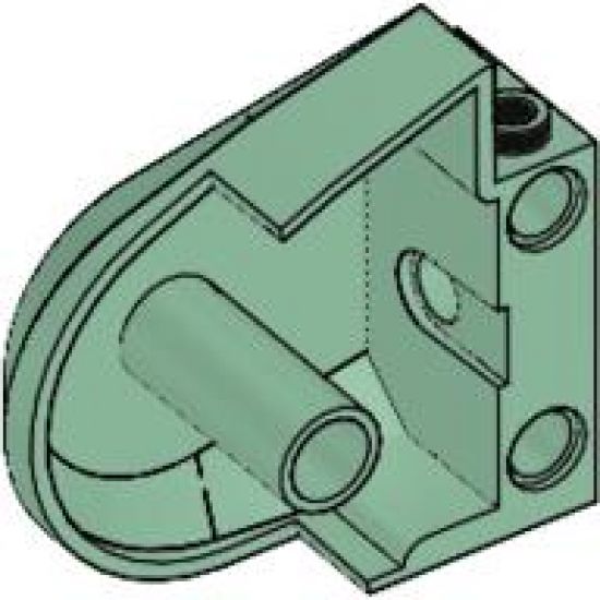 Animal, Body Part Dinosaur Middle Quarter with Pin Holes