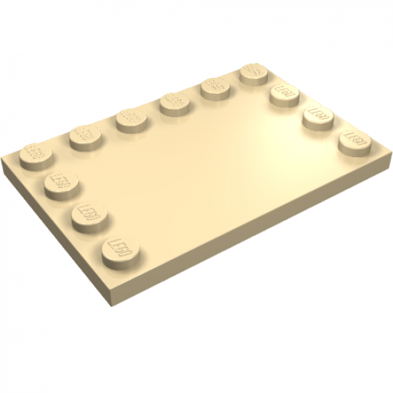 Tile, Modified 4 x 6 with Studs on Edges