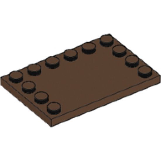 Tile, Modified 4 x 6 with Studs on Edges