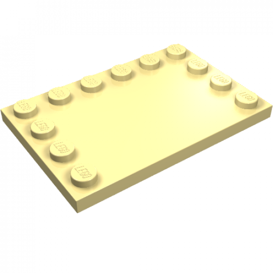 Tile, Modified 4 x 6 with Studs on Edges