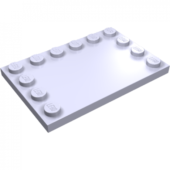 Tile, Modified 4 x 6 with Studs on Edges