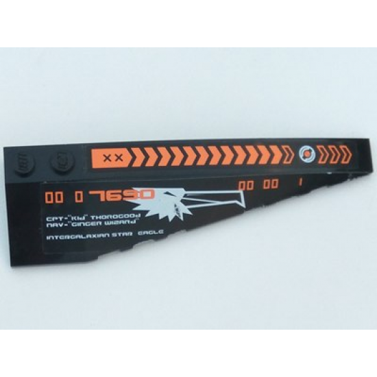Wedge 10 x 3 Right with Orange Chevrons, 'CPT-