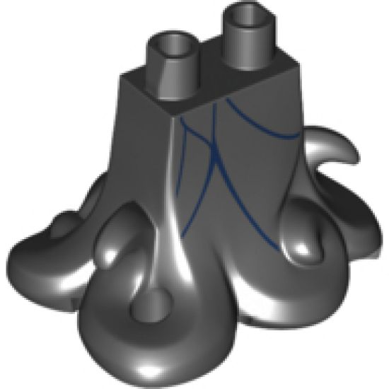 Lower Body with Tentacles, Dark Blue Lines Pattern