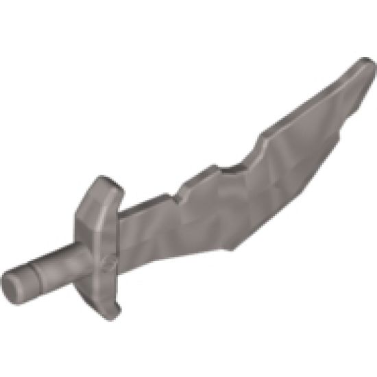 Minifigure, Weapon Sword, Scimitar with Nicks