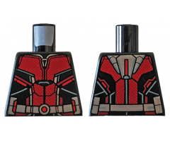 Torso Ant-Man Dark Red Body Suit with Silver Trim Pattern