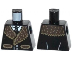 Torso Batman Coat with Dark Tan Fur Trim, White Shirt and Black Tie Pattern