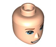 Mini Doll, Head Friends Male Large with Blue Eyes, Reddish Brown Eyebrows and Open Smile Pattern (Beast / Prince)