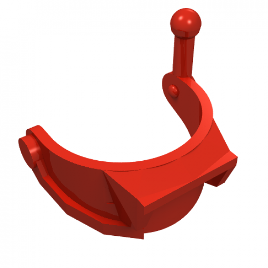 Minifigure, Headgear Accessory Visor with Horizontal Slit and Antenna