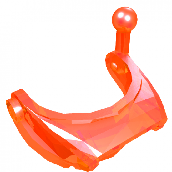Minifigure, Headgear Accessory Visor with Horizontal Slit and Antenna