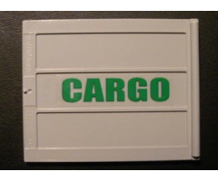 Door Sliding - Type 2 with Green 'CARGO' Pattern Left Side (Sticker) - Set 4512