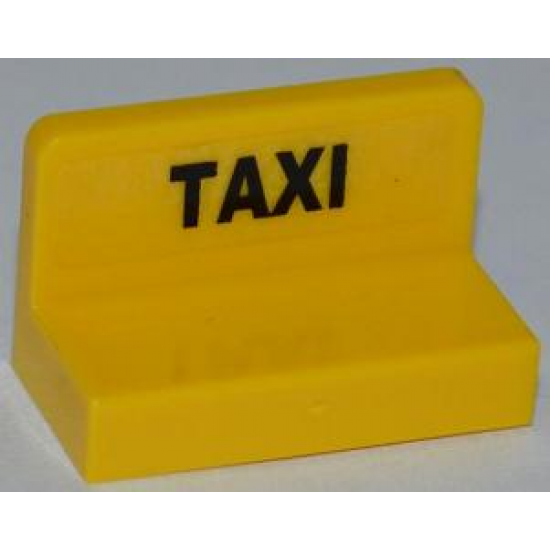 Panel 1 x 2 x 1 with Black 'TAXI' Pattern on Inside (Sticker) - Set 7937