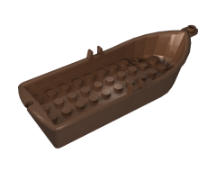 Boat 14 x 5 x 2 with Oarlocks and 2 Hollow Inside Studs