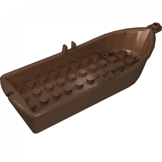 Boat 14 x 5 x 2 with Oarlocks and 2 Hollow Inside Studs