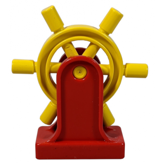 Duplo, Boat Helm with Red Duplo Boat Helm Support (4658 / 4657)