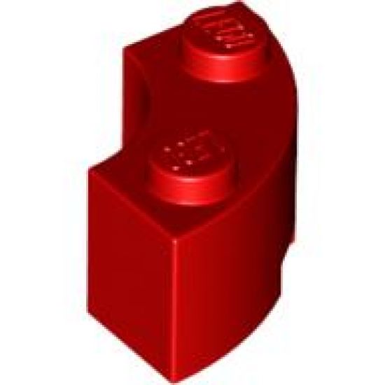 Brick, Round Corner 2 x 2 Macaroni with Stud Notch