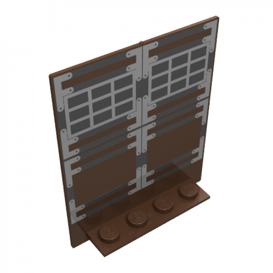 Door 2 x 5 x 5 Swivel, Flat Base with Ninja Pattern