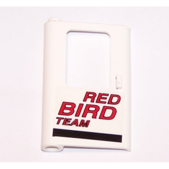 Door 1 x 4 x 5 Train Left with Red Bird Team Pattern (Sticker) - Set 5591
