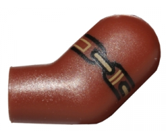 Arm, Left with Black and Dark Tan Band on Upper Arm Pattern