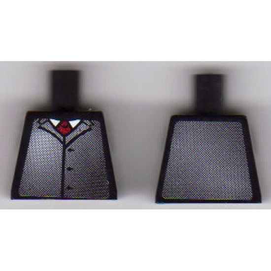 Torso Racers Ferrari Official, Suit Jacket with Red Tie Pattern (Stickers)