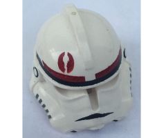 Minifigure, Headgear Helmet SW Clone Trooper Ep.3 Pattern with Dark Red Mark
