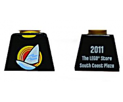 Torso Sailboat over Yellow Circles Front, 2011 The LEGO Store South Coast Plaza Back Pattern