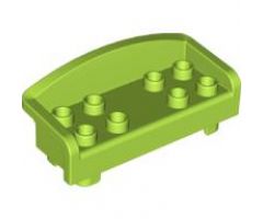 Duplo, Furniture Couch / Sofa with Rounded Back and 8 Studs