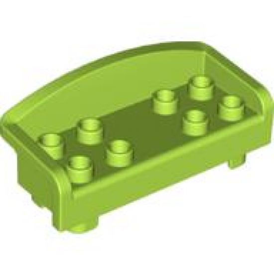 Duplo, Furniture Couch / Sofa with Rounded Back and 8 Studs