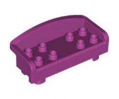 Duplo, Furniture Couch / Sofa with Rounded Back and 8 Studs