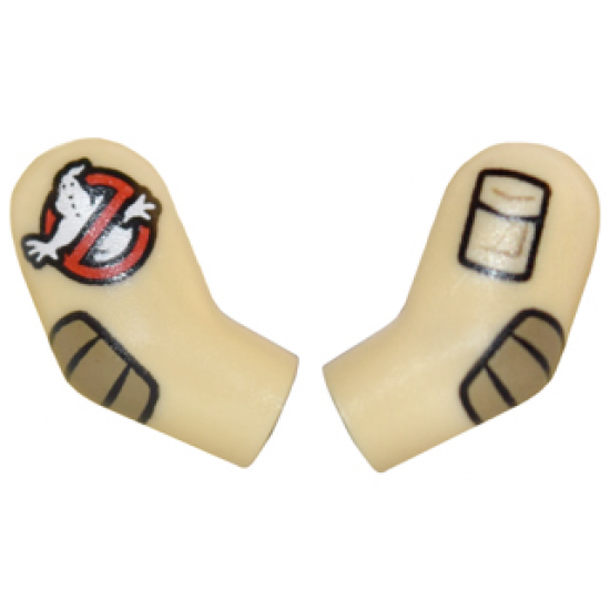 Arm, (Matching Left and Right) Pair with Ghostbusters Pattern