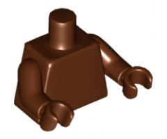Torso Plain / Reddish Brown Arm Left with Black and Dark Tan Band Pattern / Reddish Brown Arm Right / Reddish Brown Hands