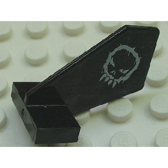 Tail Shuttle, Small with Space Police 3 Alien Skull Pattern on Both Sides (Stickers) - Set 5980