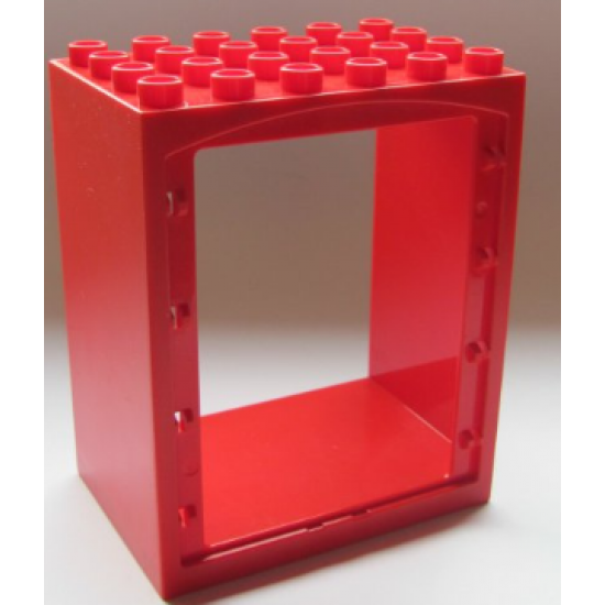 Duplo, Building Door / Window Frame 4 x 6 x 10 Double Doorway