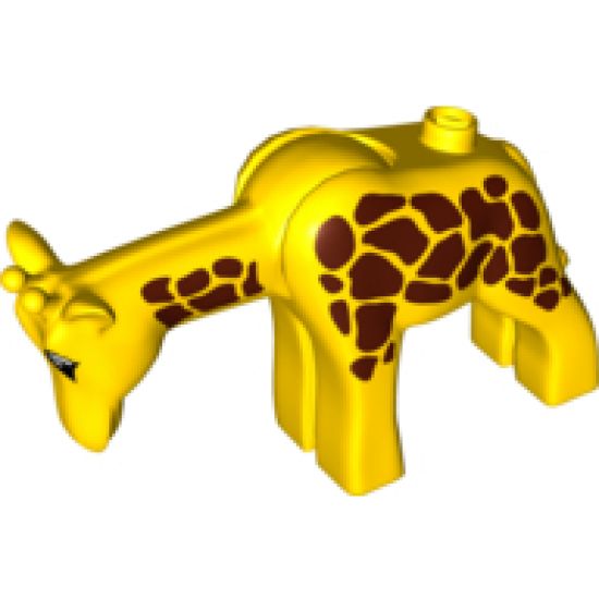 Duplo, Animal Giraffe Adult Small, Eyes Squared Pattern