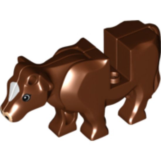 Animal, Body Part Cow Middle with Pink Muzzle and White Spot on Head Pattern