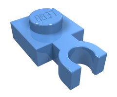 Plate, Modified 1 x 1 with U Clip Thin (Vertical Grip)