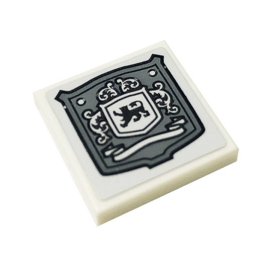Tile 2 x 2 with Disney Castle Crest Pattern (Sticker) - Set 71040