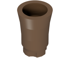 Plant, Tree Palm Trunk - Short Connector, no Axle Hole