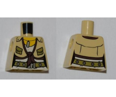Torso Dino Shirt with Knot and Pockets, Belt and ID Tag Pattern