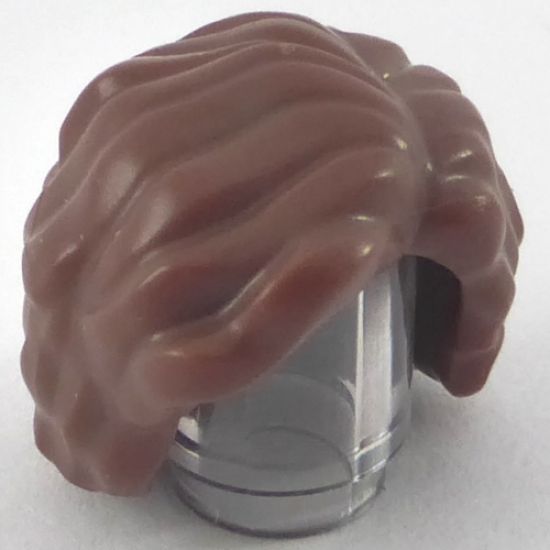 Minifigure, Hair Short and Bushy, Parted on Left