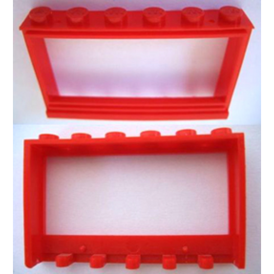 Window 1 x 6 x 3 Panorama with Solid Studs, no Glass