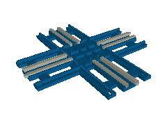 Train, Track 12V Crossing