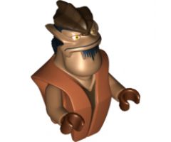 Torso/Head Alien, SW Pong Krell Pattern / Medium Nougat Arms / Reddish Brown Hands