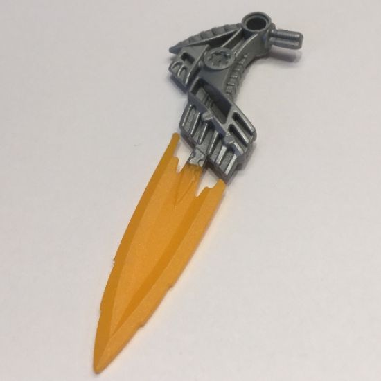 Hero Factory Weapon - Fire Shooter with Flexible Orange Blade Pattern
