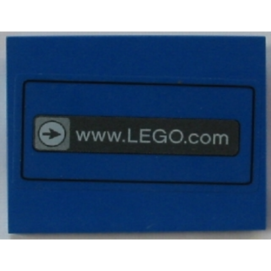 Slope 10 6 x 8 with www.LEGO.com Pattern (Sticker) - Set 3432