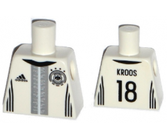 Torso Soccer Shirt with adidas Logo, 4 Stars and Eagle Front, 'KROOS 18' Back Pattern