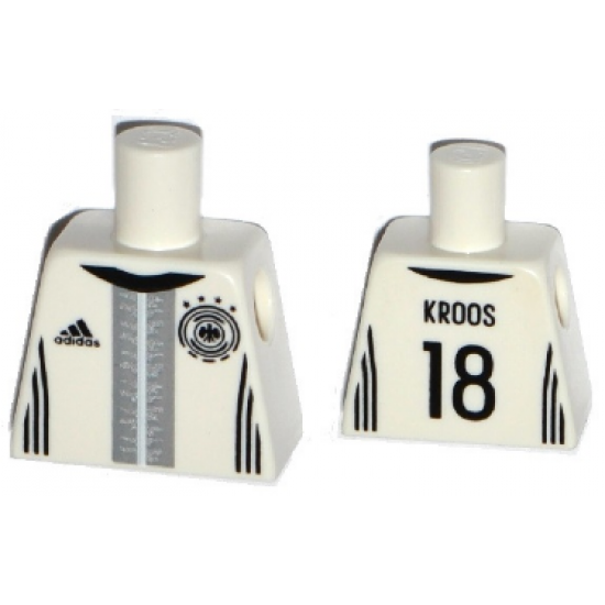 Torso Soccer Shirt with adidas Logo, 4 Stars and Eagle Front, 'KROOS 18' Back Pattern