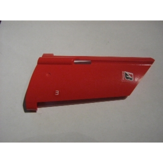 Technic, Panel Fairing #20 Large Long, Small Hole, Side A with 'E' and Bridgestone Logo Pattern (Sticker) - Set 8386