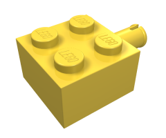 Brick, Modified 2 x 2 with Pin and No Axle Hole
